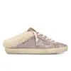 Chaussures décontractées Italie Chaussures de créateurs Sneaker Super Star Sabot Sequin Blanc Do-Old Dirty Star Baskets Femmes Pantoufles de fourrure Australie Laine d'hiver