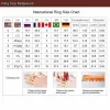 15s8 Wedding Rings Elegant Gold Color Hip Hop Ring for Women Fashion Inlaid Zircon Red Stones Set Party Bridal Engagement Jewelry