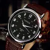 Zegarek Sdotter 2023 Zegarek mężczyzn Waterproof Watches Skórzowe sprawa Casual Busines