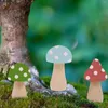 Tuindecoraties Onafgewerkt hout Paddestoelen Houten poppenknutselen Peg-poppen Paddestoelenvormen Figuren om te schilderen