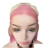 Perruques synthétiques cheveux brésiliens 613 couleur blond miel 13x4 HD Transparent dentelle frontale vague de corps 30 pouces perruque avant pour les femmes Drop Deliv Dhoys