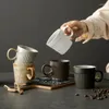 Tasses soucoupes tasse en céramique faite à la main petite capacité tasse de Style rétro concentré suspendu oreille japonaise café