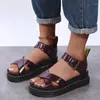 Sandaler Chunky Platform Women Summer 2023 Fashion Gladiator Shoes Woman Gothic Thick Bottom Fisherman Sandalias Mujer