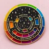 Broches broches la roue de couleur originale broche carte de créateur épingle en émail Badge visuel bijoux cadeau 231202