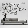 Wall Stickers Large 250180cm9971in Black 3D DIY Po Tree PVC DecalsAdhesive Family Mural Art Home Decor 231202