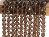 Pierres précieuses en vrac, brun cacao, perles de Quartz mystique Aura, Options de taille ronde 6/8/10/12mm pour la fabrication de bijoux