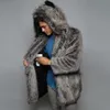 Uomo in pelliccia finta Wepbel peluche con cappuccio soffice giacca in pile cappotto trench uomo inverno tempo libero caldo tipo lungo giacche 231202