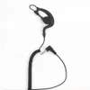 Hook Headset 3.5mm Ear for Walkie Talkie Single Ear Radio Earpiece Single Earphone with Coiled Cable