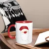 Tazas Papá Noel Taza de café roja Taza Porcelana Leche Té Agua Cerámica 11 Oz