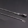 Kedjor PT950 Pure Solid Platinum 950 Halsband för kvinnor snidade pärlkedjelänk 45 cml gåva smycken