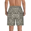 Herrshorts leopard teen strand byxor sport sommar män simma lämpliga fitness semestrar