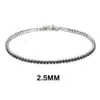 Bracelet de Tennis coupe ronde à la mode, pierre Cz transparente, plaqué or véritable, bijoux arc-en-ciel pour femmes