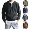 Men's Hoodies Casual Long Sleeve Half Zip Sweatshirt Top Light Mens Sweatshirts Distressed