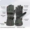 Sports Gloves Heating Electric Hand Warmers 7 4V 2200mAh Battery Rechargeable Heated with 3 Levels for Men Women 231202