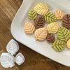 Baking Tools 3Pcs Tree Leaves Biscuit Mold Cute Minimalist Small Flipping Sugar Embossing Cake Decoration Fondant Tool