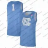 Nieuwe Retro College 100TH draagt basketbalshirts Custom Blue Devil UNC North Carolina Tar Heels Vernon Carey Jr. Cole Anthon