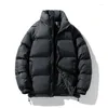 Vestes pour hommes Elena Store Veste d'hiver Hommes Mode Chaud Épaissir Puffer Parkas Patch Manteaux Vintage Vêtements d'extérieur Harajuku Streetwear