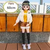 Dockor 60 cm Fashion Girl Doll Toy Decoration 22 Movlig fogad DIY Dress Up Large Version Princess Set Dummy Model Gift 231202