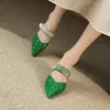 Sandały Błyskawiczne kryształowe kapcie Kidło Subeed Otwarte palce na imprezowe buty na imprezę seksowne sandał pięty dla kobiet