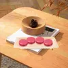 Servis uppsättningar 8 st trämiddagsplatta Creative Dish Tray Snack Plates Sushi Fruit Disponible Disk