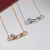 Chokers Klassiek merk 925 sterling zilver Gevlekte Luipaard ketting Damesmode high-end luxe sieraden feestcadeaus voor koppels 231202