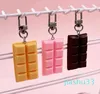 LANYARD NEW FOOD KEYCHAIN ​​DESSERTS Söt herrarna Keychain Women's Friend Gift Car Bag Pendant Children's Toys