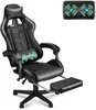 Soontrans spelstol, speldatorstol, kontorsstol, ergonomisk stol, höjdjustering, huvudstöd och ländryggstöd