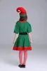 Rompers 2024 Christmas Elf Costume Girls Xmas Santa Claus Green Dress for Kids Adults Family Matching Outfits Cosplay Clothing 231202