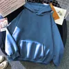 Sudaderas con capucha para hombre Sudadera con capucha de color sólido Otoño/Invierno Hip Hop Harajuku Casual Lana suelta Manga larga Moda callejera Sudadera de gran tamaño para Bo