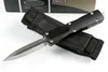 Micro Tech B2 Dirac Auto Knife 2.95 "Satynowe łopatki podwójnej krawędzi, aluminiowe uchwyty, kemping na zewnątrz taktyczne noże z obrony elf edc narzędzie kieszonkowe