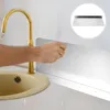 Conjunto acessório de banho 2 pcs defletor água calha cozinha respingo placa de aço inoxidável pia anti-respingos placas de retenção