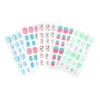 Faux ongles 5 boîtes/120 pièces pour enfants, faux autocollants pour filles, décor acrylique, Kit de Gel Abs