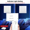 Switches Accessories Lonsonho Smart ZigBee Switch EU UK 220V Tuya Smartlife Wall Press Button Light Support Zigbee2mqtt Alexa Google Home 231202