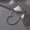 Hanekler Gerçek 925 Sterling Gümüş Çift Katmanlı Boncuklar Parlak Ayak Zincirleri Ayak Bilekleri Kadınlar İçin Güzel Takılar