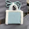 Zimowa pluszowa torba nowa designerka urocza Teddy Hold Tote Bag słynna mini luksusowa torebka damska pluszowa torba crossbody miejska torebka na ramię