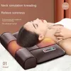 Back Massager Electric Massage Mattress Vibrating Heating Infrared Massager Cushion For Neck Back Foot Full Body Pain Stress Relief Body Relax 231202