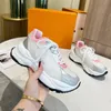 Projektant Run 55 Buty swobodne Sneaker Mężczyźni Kobiety RUNDAJ SNAKOWANIA Moda Klasyczne wysokiej jakości gumowe skórzane buty na zewnątrz grube buty sportowe