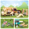 Akcesoria do lalki akcesoria szkolne książka autobusowa półka 1/12 Dollhouse Forest Family Ice Cream Sprzedaż Miniaturowe meble do dziewczyny Play House Prezent urodzinowy 231202