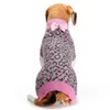 Abbigliamento per cani Abbigliamento Arco leopardo rosa Maglione per animali domestici Costume in maglia Cani di piccola taglia per Chihuahua Golden Retriever Bassotto