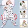 Sleeping Bags Baby Children Zipper Cute Animal Muslin Sleepsack Kids Winter Split Leg Thermal Bedding Sleeping Bag For Todlers 231202