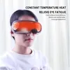 Ansiktsvårdsenheter Ögonmassage Glasögon Komprimera ögonvård lufttrycksinstrument vibrator uppvärmning Bluetooth Musikenhet uppvärmd ögonmask 231202