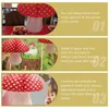 Ljushållare 3 datorer Mushroom Paper Lantern Japandi Decor Light Hanging Lanterns Child 3D Theme Party