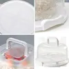 Outils de cuisson support de gâteau en plastique antidérapant, boîte transparente anti-poussière, Cupcake avec poignée, accessoires de rangement de cuisine