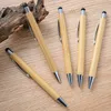 Stylos à bille de bambou multi-fonctionnal pour les employés de bureau de mariage Businet Business Advertising Hotel Writing Supplies