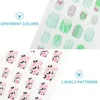 Kunstnagels 5 Dozen/120 stuks Kindernagel Tip Nepstickers Meisjes Acryl Decor Abs Gel Kit