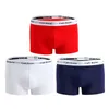 Estilo de letra original designer marca boxers roupa interior dos homens cuecas de algodão masculino carta bordado calcinha shorts roupa interior boxer shorts algodão sólido