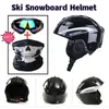 Skihelme Professionelle Winter Snowboard Helm Männer Frauen Skating Skateboard Schnee Sport mit Schutzbrille Sicherheit Capacete 231202