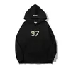 Nieuwe herenhoodies sweatshirts ess hoodie Rhinestone Vlones Hot Drill hoodie voor mannen en vrouwen zwarte grote letters jas kleding zwart wit kaki 0EAD