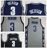 College Georgetown Hoyas Allen Iverson University Jerseys Embroidery Dikembe Mutombo Sportwear Anthony Sports Shirts Ed