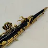 Hochwertige japanische Marke YSS-82Z Schwarzes Sopransaxophon Professionelles Musikinstrument Saxophon Gerades B-Saxophon mit Lederetui-Zubehör